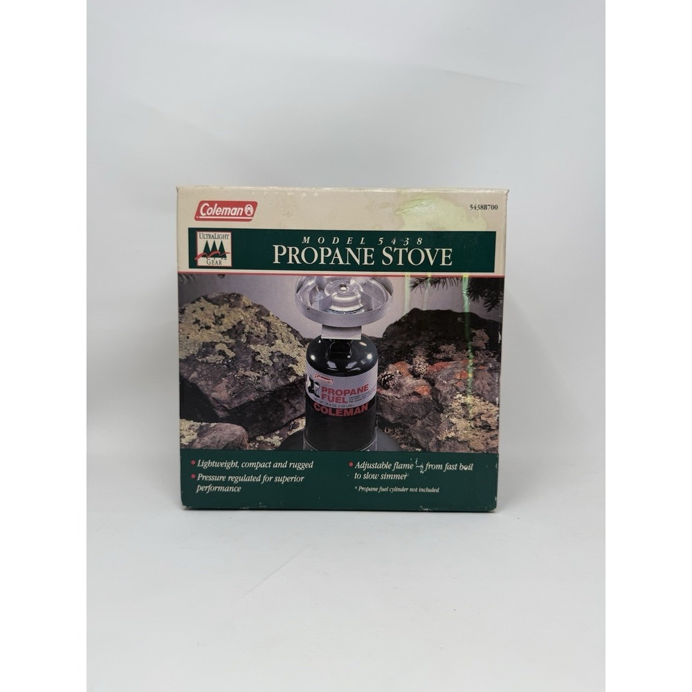 Coleman Propane Stove Vintage Camping Ultralight Gear Outdoor Cooking NIB
